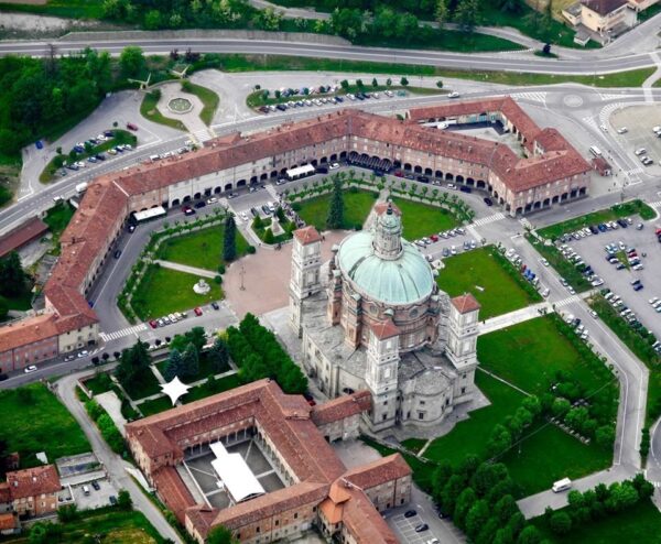 Veduta aerea Santuario Vicoforte